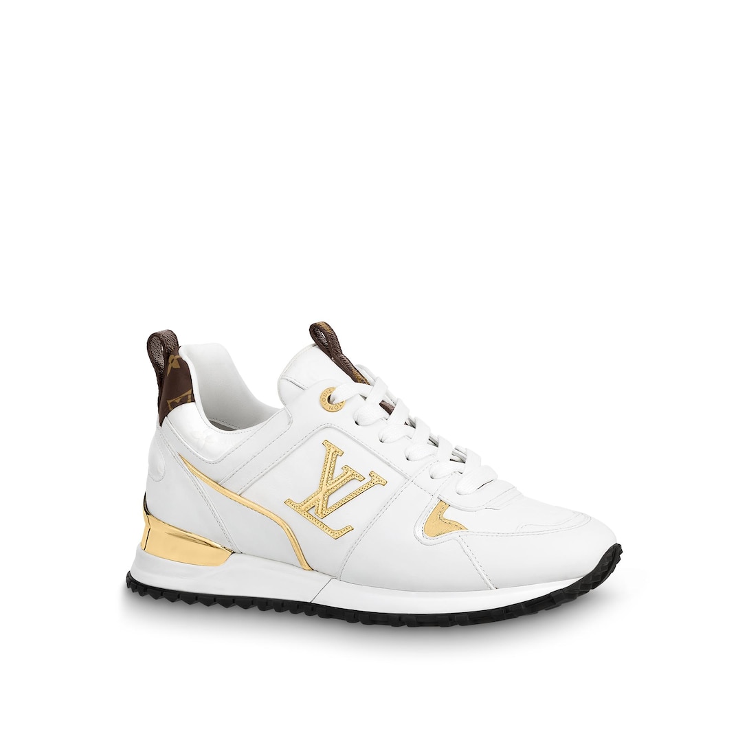 Louis vuitton sneakers shop white and gold